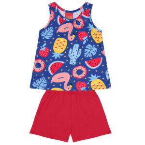 Conjunto infantil menina tropical kyly
