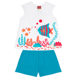 Conjunto infantil menina peixinho kyly