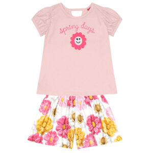 Conjunto infantil menina flor kyly