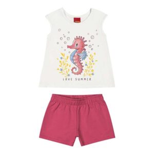 Conjunto infantil menina off white kyly