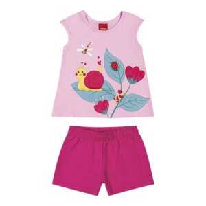 Conjunto infantil menina caracol kyly