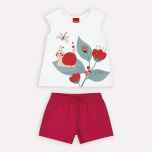 Conjunto Infantil Menina Caracol Kyly