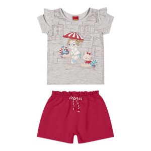 Conjunto infantil menina bicicleta kyly