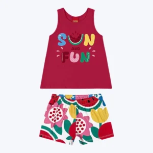 Conjunto Infantil Menina Melancia Kyly