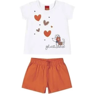 Conjunto infantil menina coração