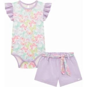 Conjunto Infantil Menina Borboletas Bebe Kukie
