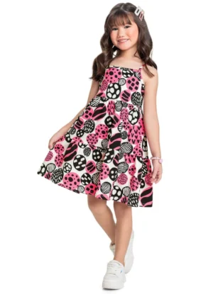 Vestido Infantil Menina Bee Loop