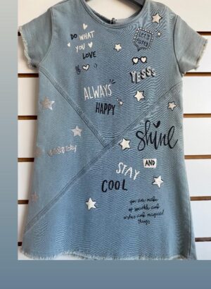 Vestido Jeans Infantil Vic Vicky